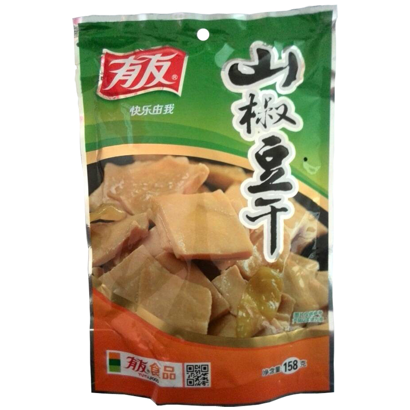 【天猫超市】有友 山椒豆干 158g 重庆味道 特产美味零食