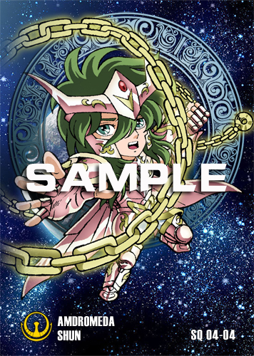 (Official authorization)Saint Seiya Q edition Metal card Bronze Andromeda 0404