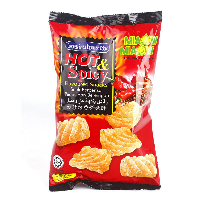 【天猫超市】马来西亚进口食品  妙妙膨化辣香味60g/袋 休闲零食