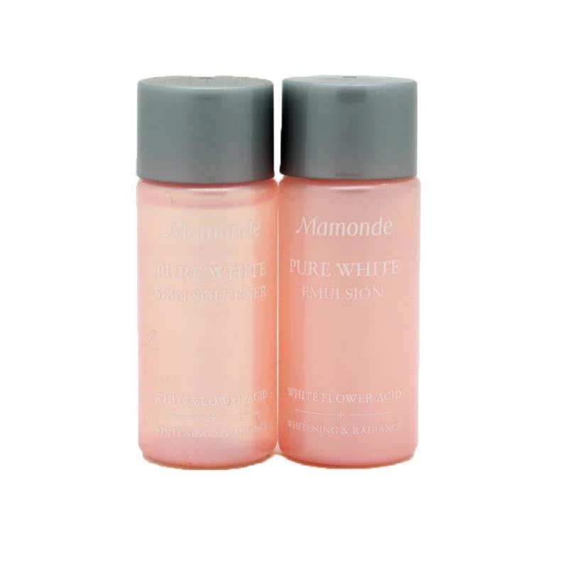 Mamonde/梦妆花萃净白套装水乳套装中小样旅行装美白补水专柜正品