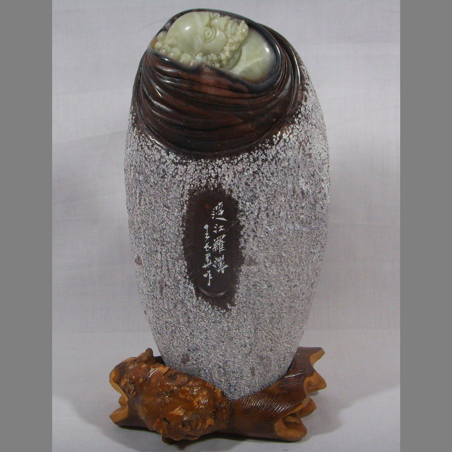 Past Jiang Rohan Natural Green Fields Jade Sculpture eighteen Swing Piece Zhou Village Dragon Egg Pure Handicrafts Round Through Hot Pin Recommendation