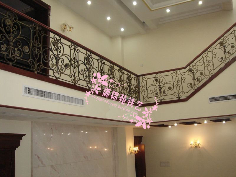 yLG010 Iron Staircase Staircase armrail loft guardrail corridor railing outdoor high - grade balcony fence