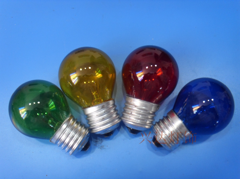 e27 infrared camera bulb color spherical ordinary incandescent bulb decorative bulb E14 screw red green blue yellow