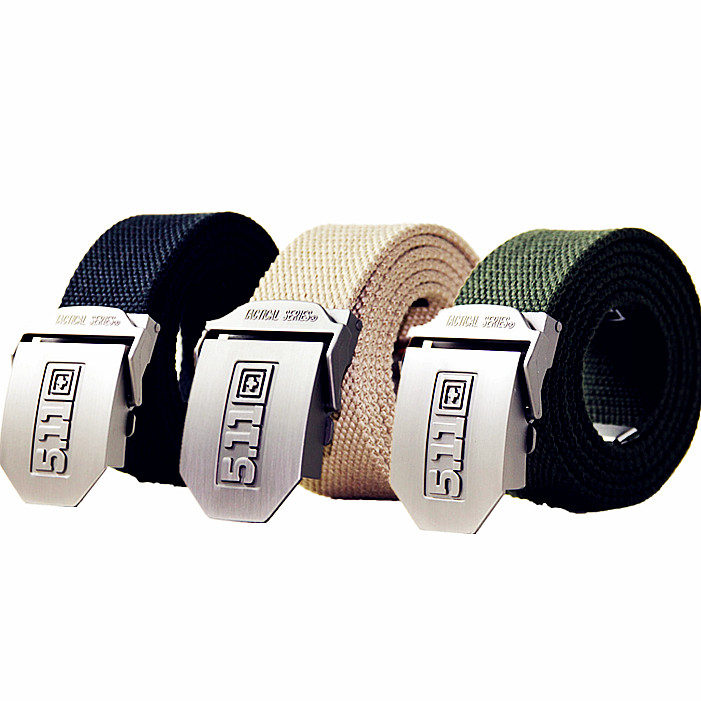 Outdoor leisure 511 steel head tactical belt Military fan canvas woven inner thickened belt Special combat training waist seal