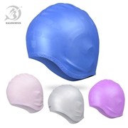 Xia Langfeng tai bảo vệ mũ bơi nữ đích thực unisex dài tóc không thấm nước thoải mái silicone bơi mũ