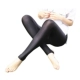 Mùa xuân và mùa hè mặc quần legging nữ chín điểm quần bóng mỏng phần bảy điểm băng lụa cỡ lớn chất béo mm bước chân quần eo cao quần baggy kaki nữ Quần tây thường