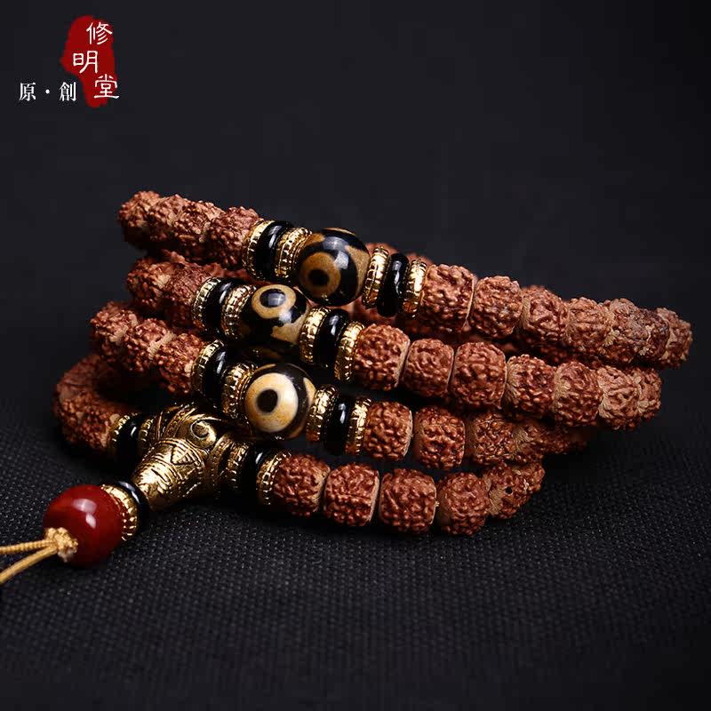 包邮 特价 精品五瓣金刚菩提子佛珠手串108手链 小金刚菩提男女款