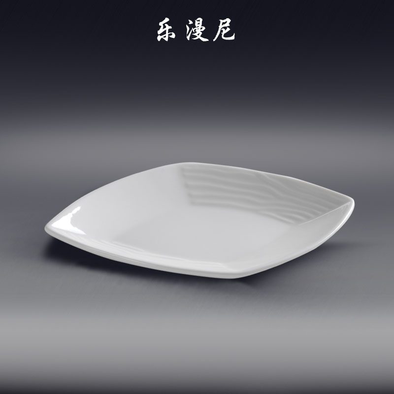 Le diffuse, prismatic meteor disc - hotel tableware hotpot sauce dab of pure white ceramic disc sauce vinegar dish