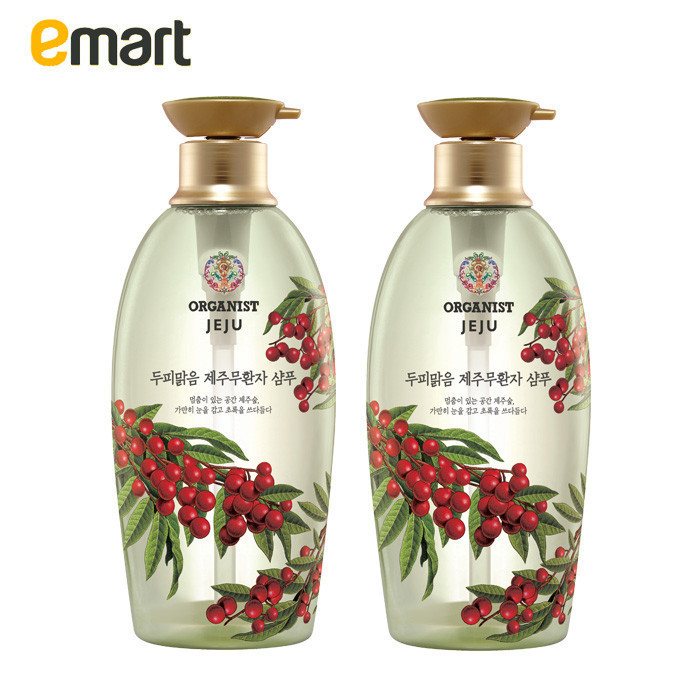EMART易买得 韩国LG organist济州无患子控油去屑洗发水500ml*2