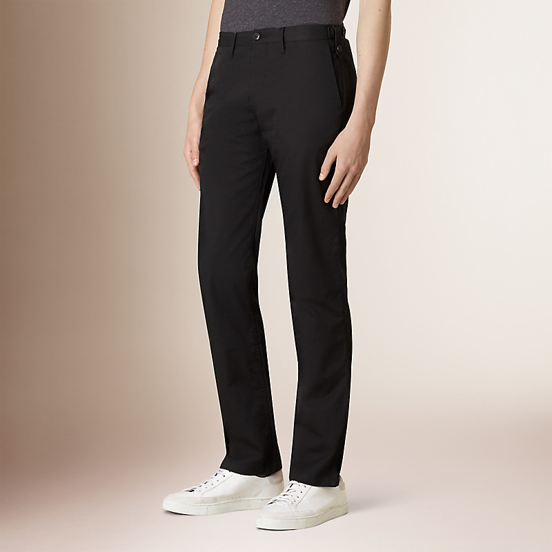 BURBERRY/博柏利直版剪裁棉质卡其裤 39843641