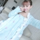 Sexy nữ flannel áo ngủ nhung mùa đông hô Pyjama hai mảnh Hàn Quốc phiên bản của phần ngọt ngào ấm dày còn Night Robe