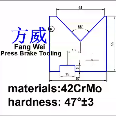 (lengye Fang Wei) CNC quick installation lower die folding thick plate single V same core quick installation lower mold