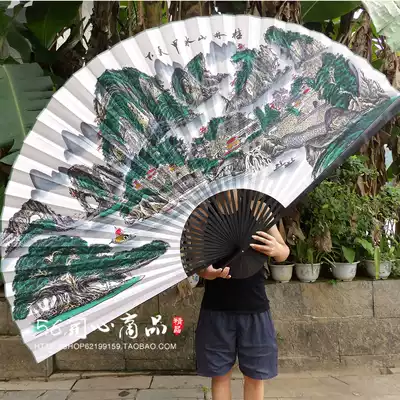Multi-specification oversized hanging fan Gift decorative fan Craft large folding fan Creative wall decoration wall pendant Guilin landscape