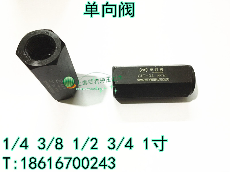 CIT hydraulic pressure stop valve oil pressure tubular safety valve check valve CIT-02 03 04 06 08 08 10