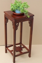 Solid wood flower stand living room indoor Elm flower stand square flower stand Old Elm flower pot stand bonsai table shelf