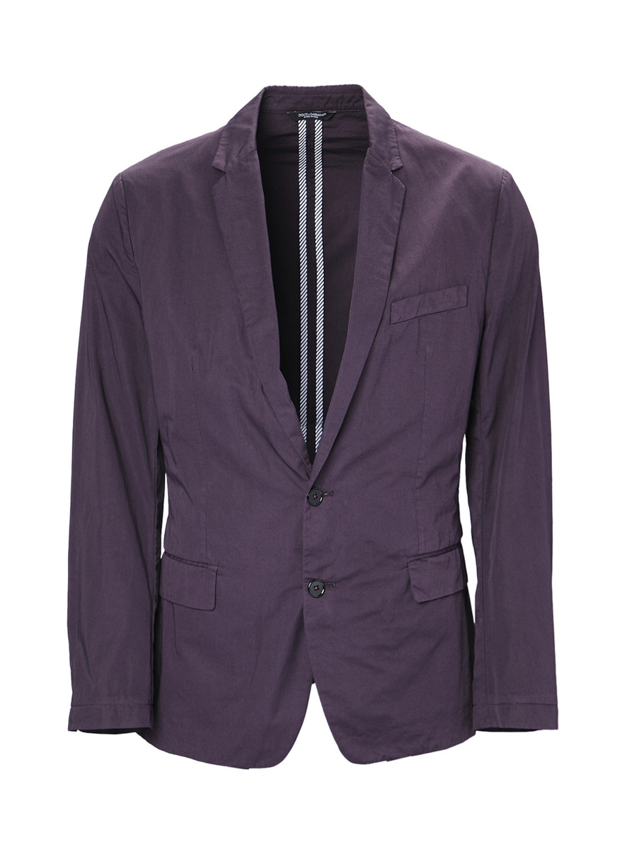 Dolce&Gabbana 紫红色平驳领两粒扣西装外套