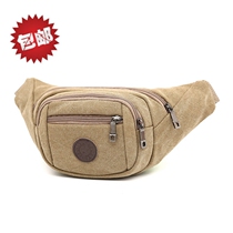 Han Edition Mens Canvas Pocket Fashion Tide Single Shoulder Inclined Satchel Satchel Casual Sports Mobile Phone Bag Mini Chest Front Riding Bag