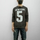 Mùa xuân 18SS đã sẵn sàng để giặt kiểu cũ retro york mới in hoa nam áo len cổ tròn lông cừu áo hoodie dày Áo len