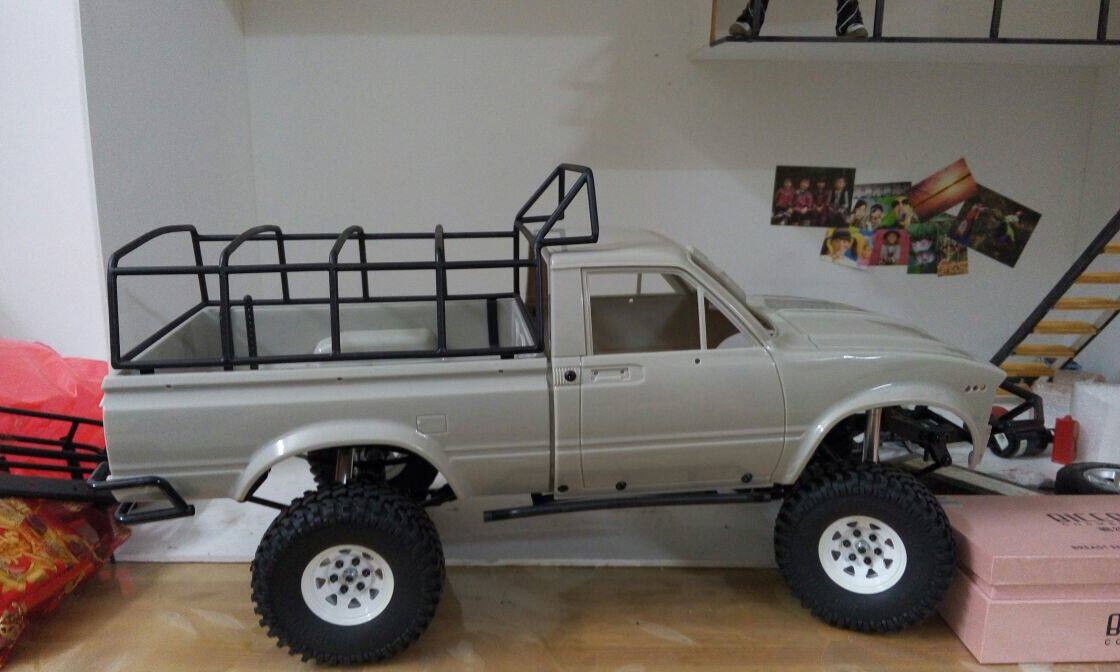 SCX10 simulation climbing car TF2 rear tarpaulin frame car shell modification customization