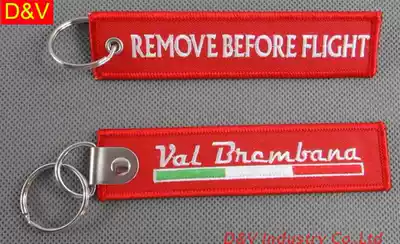 Embroidery keychain customized double-sided single-sided embroidery key ring activities small gifts customized creative gifts customized