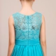 MUSE Children Dress Girls Buổi tối Dress Concert Piano violin Trang phục hội nghị Biển xanh