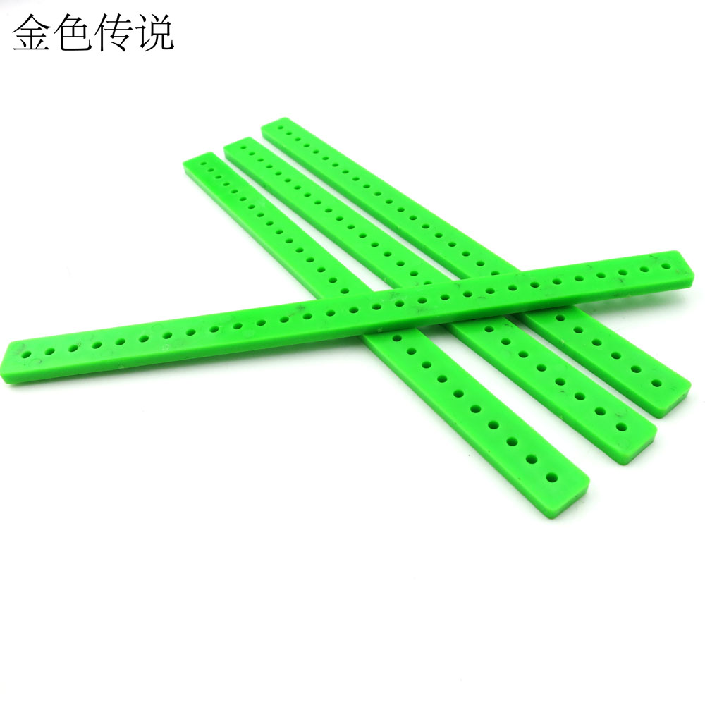Plastic strip short strip DIY handmade parquet building block model construction material creative puzzle toy bracket porous
