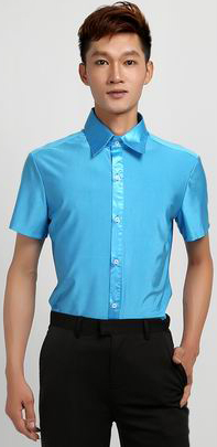 Men's adult Latin dance national standard dance men's practice Morden dance social dance dancer dance blouses new short sleeves