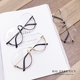 Châu Âu và Hoa Kỳ thời trang lớn không viền trong suốt bằng phẳng gương nữ xu hướng retro hình con bướm 蛤蟆 蛤蟆 kính gọng gương kính dior Kính