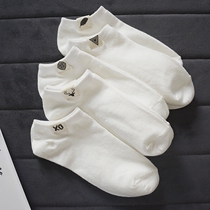 Socks men cotton sweat-absorbing deodorant invisible low-top sports shallow mouth boat socks summer thin white fashion womens socks