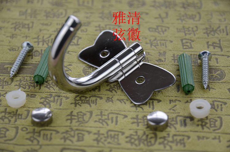 Strong and beautiful 50kg wall bearing thickness of 304 stainless steel Guqin special hook