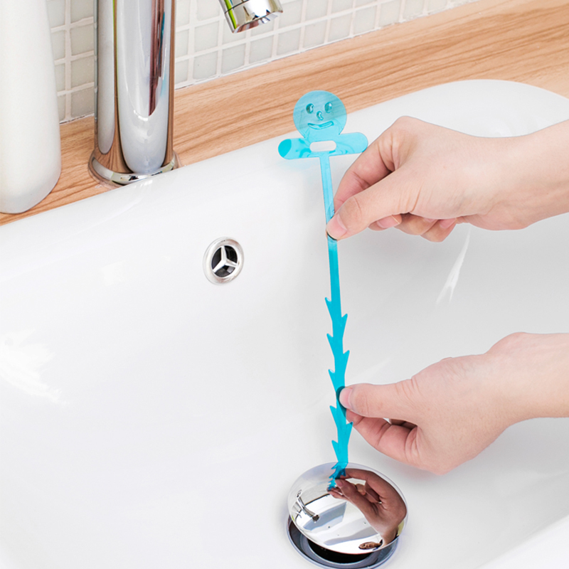 Sunlight Life Sewer Hair Hook Sink Pipe Unblocker Sink Drain Pipe Unclogging Hook 20 Pieces