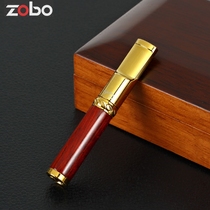 Zobo genuine cigarette nozzle filter Triple circulation type can clean solid wood thickness dual-use cigarette net smoking set Men