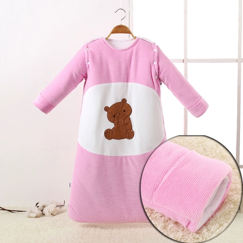 Детский хлопковый спальный мешок для новорожденных, детское одеяло, подходит для подростков, увеличенная толщина