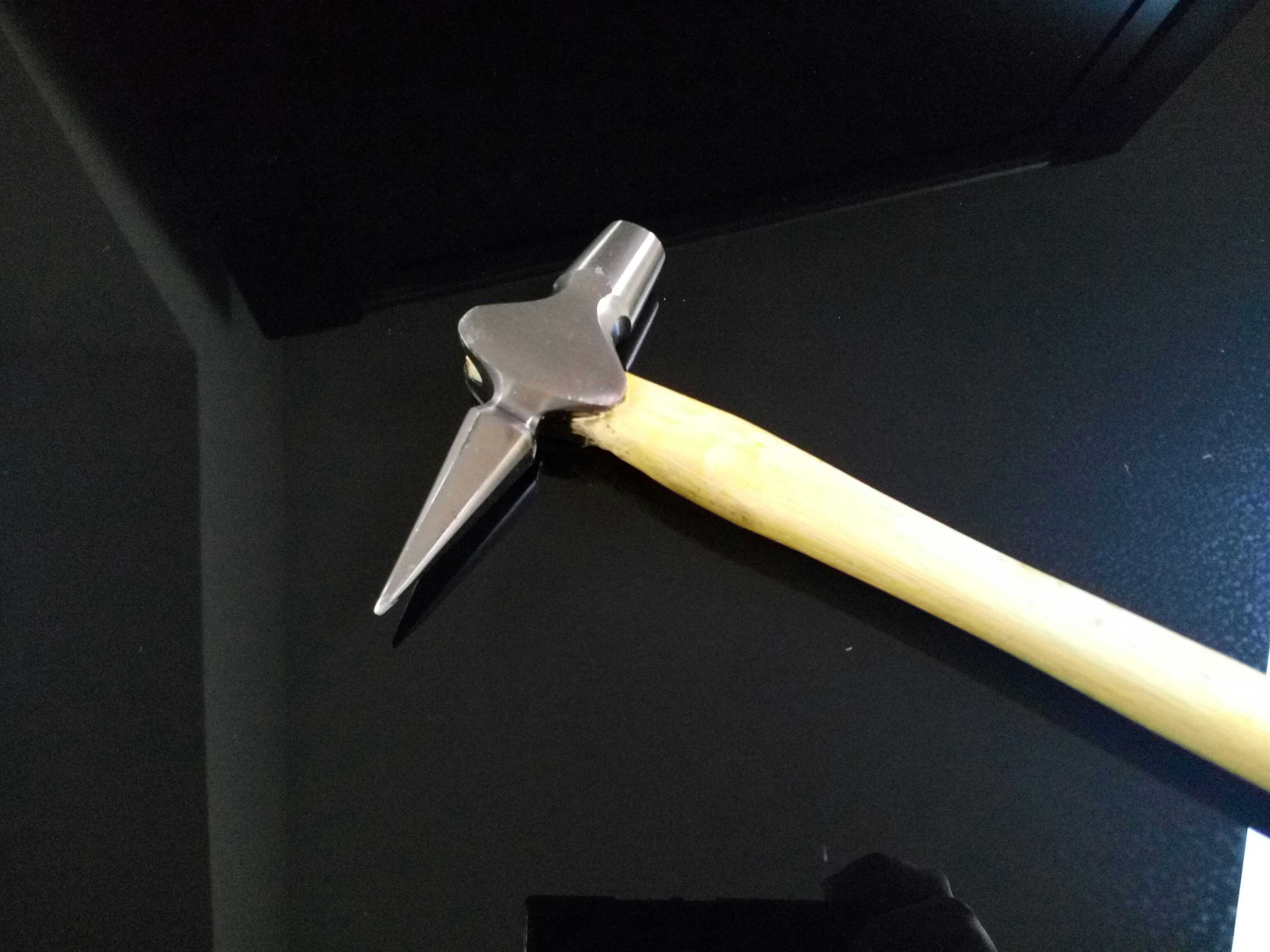 Small number inspection hammer inspection cart hammer detection hammer overhaul hammer hammer hammer 100g shank length 40 cm check hammer