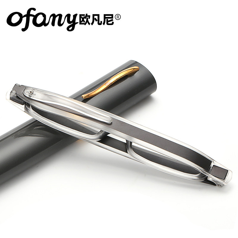 presbyopic glasses men's folding 360 degree rotating folding presbyopic glasses portable comfortable anti-radiation resin aging lens