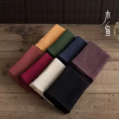Japanese square cotton linen thickened tea towel Jiefang pure cotton tea cloth absorbent tea cloth Kung Fu tea cloth Zen pot pad