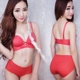 2017 áo ngực nhỏ gợi cảm ít phụ nữ không có vòng thép trên bộ áo ngực điều chỉnh dày tập hợp đồ lót áo bra 2 dây Áo ngực ren