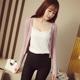 Áo len cardigan nữ 2019 Xuân-Thu Mới Hàng dệt kim Áo khoác ngắn in Sky Blue Áo len Hàn Quốc áo len nữ đẹp 2021 Cardigan