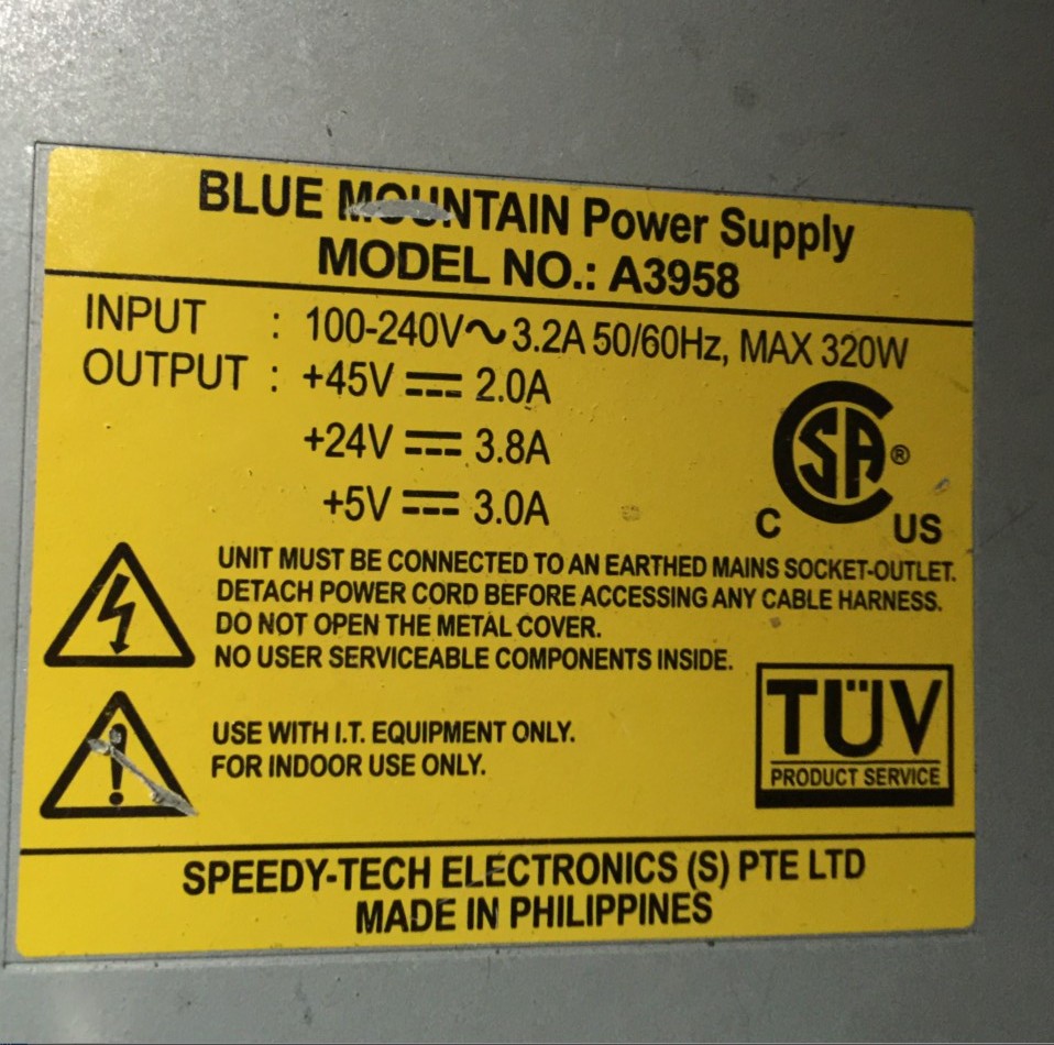 Original disassembly machine A3958 server power supply BLUE MOUNRAIN POWER SUPPLY spot