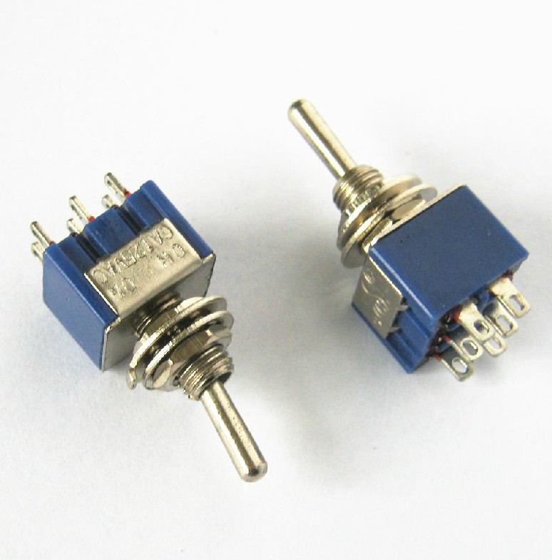 Double pole two-speed switch 125V 6A 202 twist switch Soongsil brand 1 5 yuan a