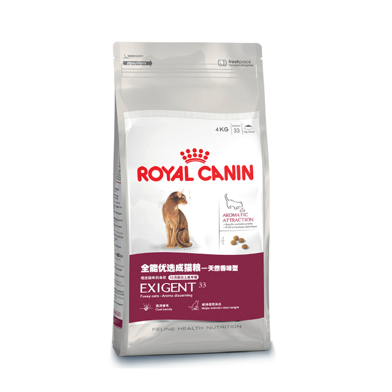 皇家猫粮 EA33全能优选猫粮天然香味型4kg 成猫粮 挑嘴猫粮 包邮
