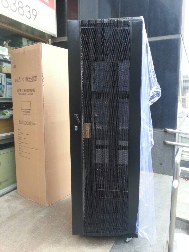 Cischon 42U thickened type 6001000 front glass rear totem server Small network 2 m cabinet trays-Taobao