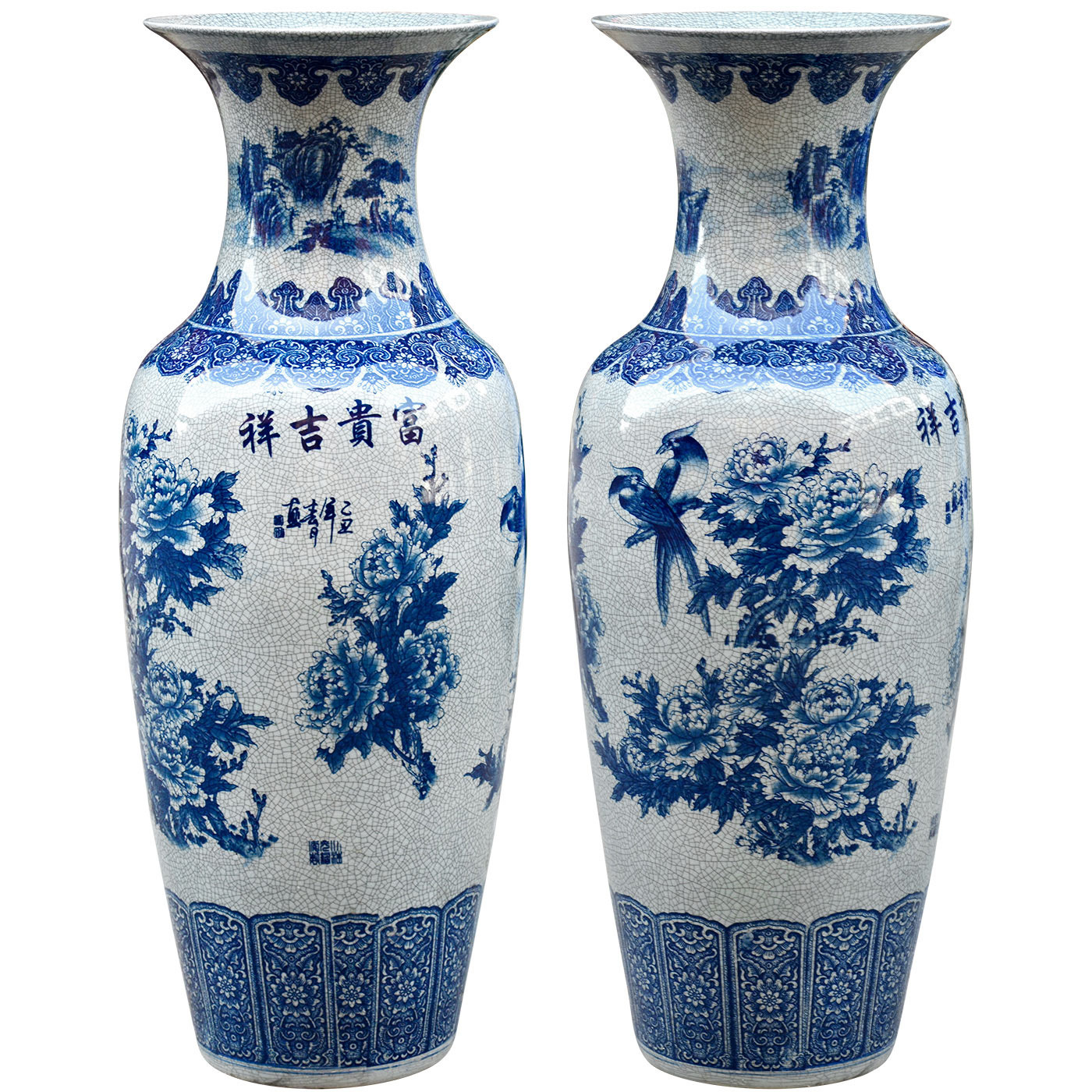 Open the slice of a large vase archaize crack of jingdezhen ceramics glaze porcelain vase furnishing articles opening gifts fg0