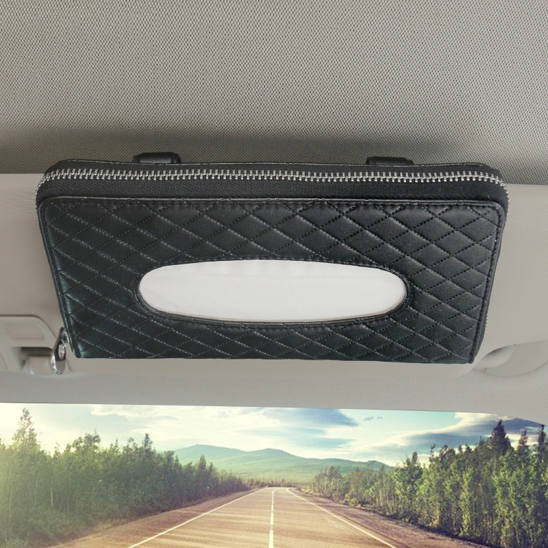 Car tissue box car sun visor tissue box set hanging tissue box car supplies sunroof toilet paper box