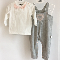 Special price thin spring and autumn money hawksbill turtle love Mn Mo baby long sleeve back with pants suit baby conjoined pants
