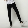 Đầm chéo túi mùa hè bốn mùa bé trai Quần skinny co giãn Phiên bản Hàn Quốc của quần lửng nhỏ chân là quần đen mỏng quần baggy nam