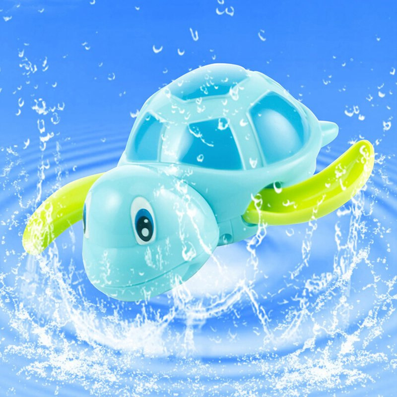 Baby bath water swimming turtle baby children shake sound with the same clockwork water toy 1-2-3 years old