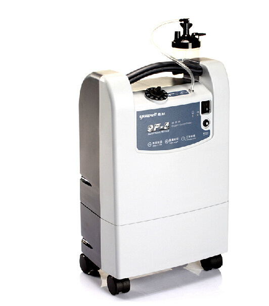 鱼跃制氧机9F-5医用5升老人吸氧器家用吸氧机氧气机制氧器