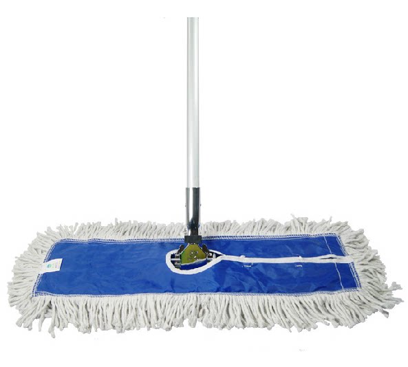White cloud card 90CM oversized foyer dust removal mop dust mop flat mop flat mop cotton wire cloth head