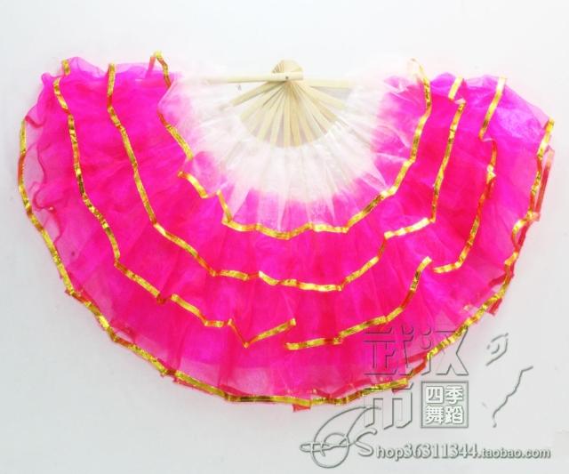 Seedlings Song Fan Dance Fan Four Floors Phnom Penh Yarn Fan Crystal Yarn Fan Craft Fan